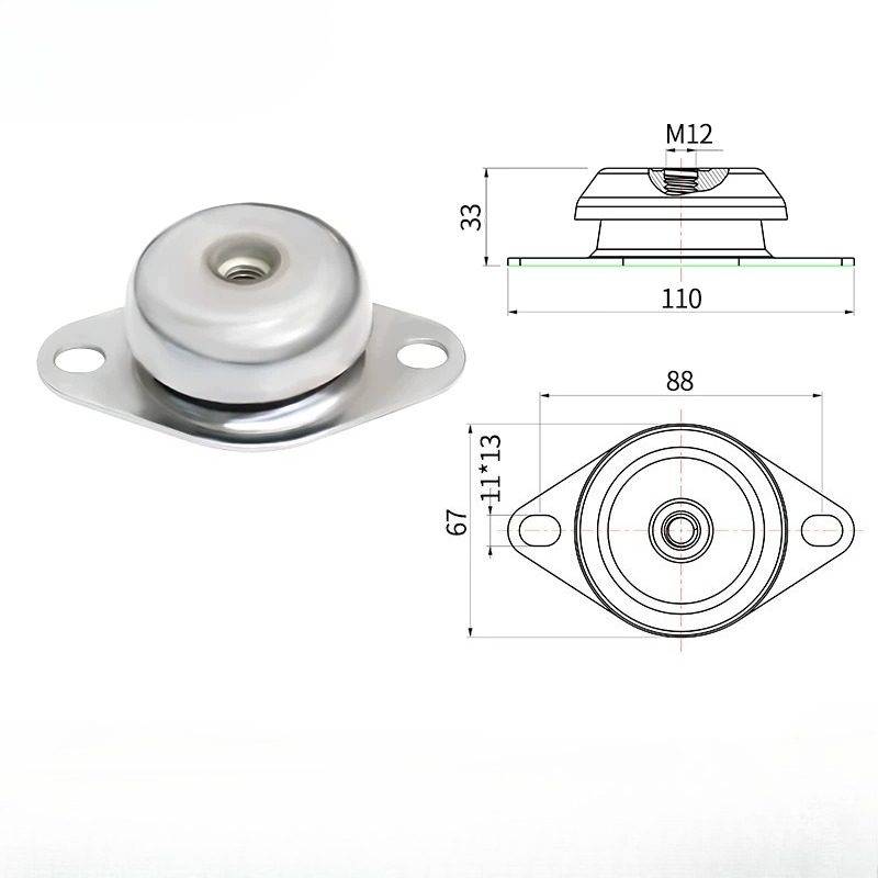 Shock Pump Suspension - 금속 고무 충격 흡수 장치 모터