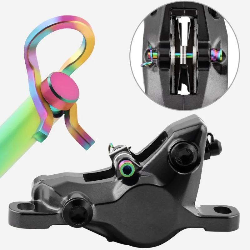 1/2pcs 티타늄 디스크 브레이크 캘리퍼 볼트 경량  - Mountain Biking Pads 리뷰 및 가격