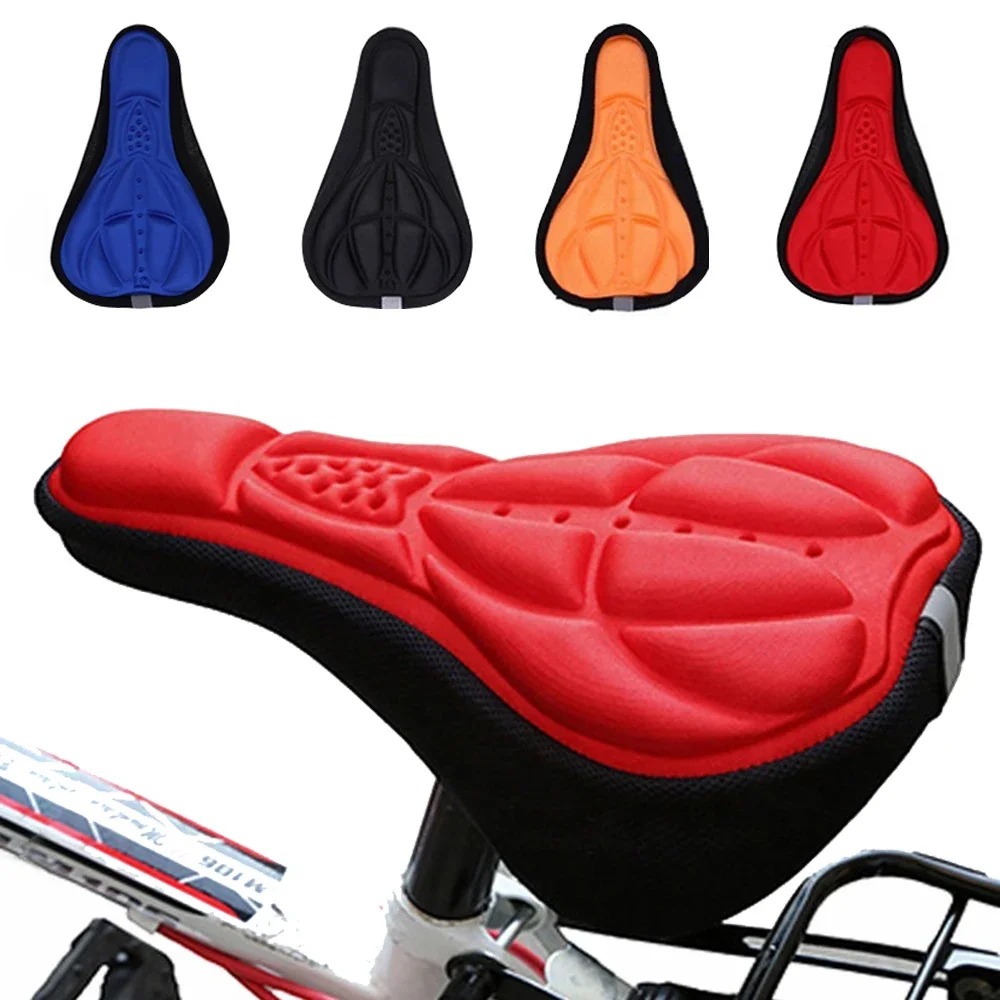 3D 두꺼운 자전거 시트 커버 부드러운 실리콘 스폰지  - Mountain Biking Pads 리뷰 및 가격