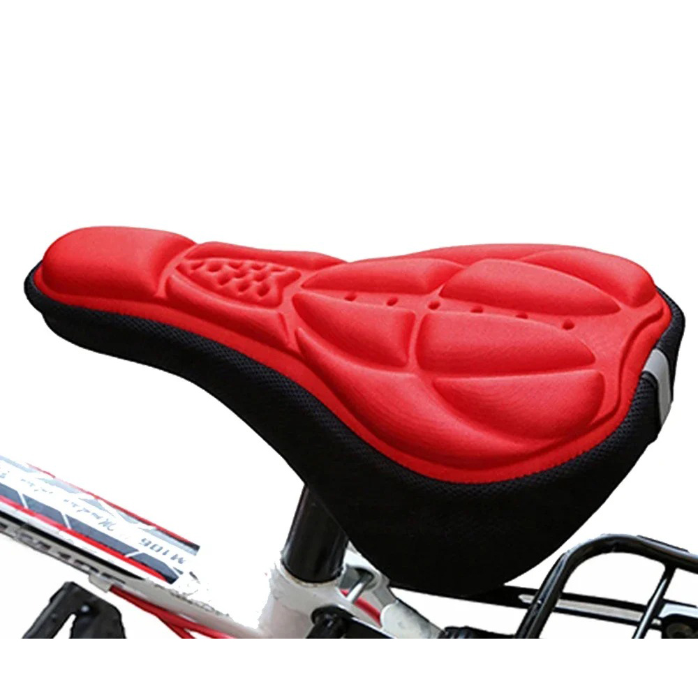 3D 두꺼운 자전거 시트 커버 부드러운 실리콘 스폰지  - Mountain Biking Pads 리뷰 및 가격