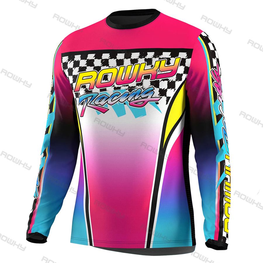 ROWKY 오토바이 레이싱 티셔츠 Mtb Jersey  - Mountain Biking Games 리뷰 및 가격