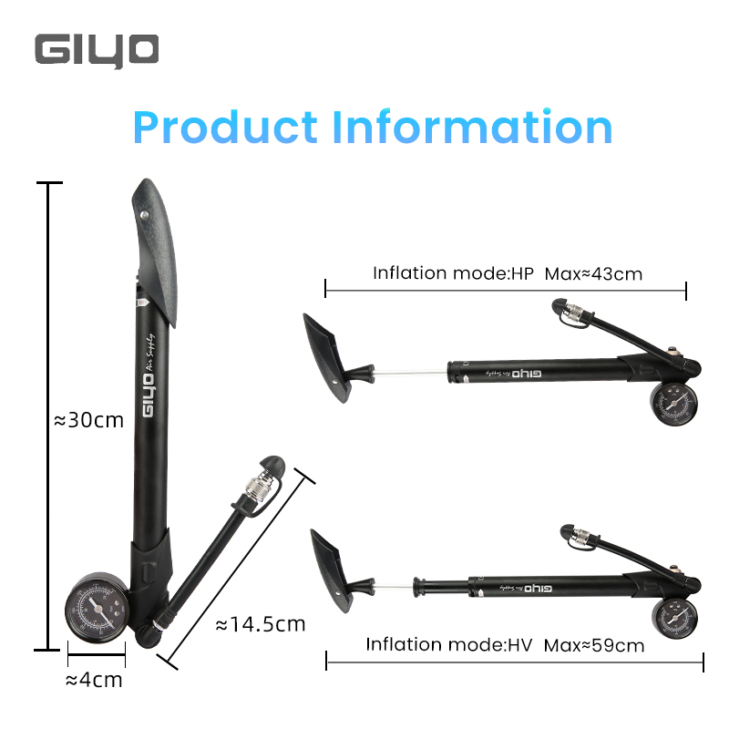 기요 GS-41P 300psi 자전거 충격 흡수 펌프  - Mtb Fork Air 리뷰 및 가격