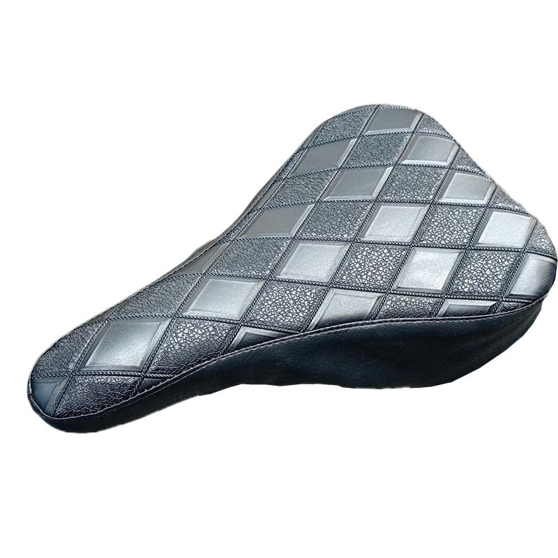 검은색 체크무늬 PU 가죽 자전거 시트 커버 부드러운  - Mountain Biking Pads 리뷰 및 가격