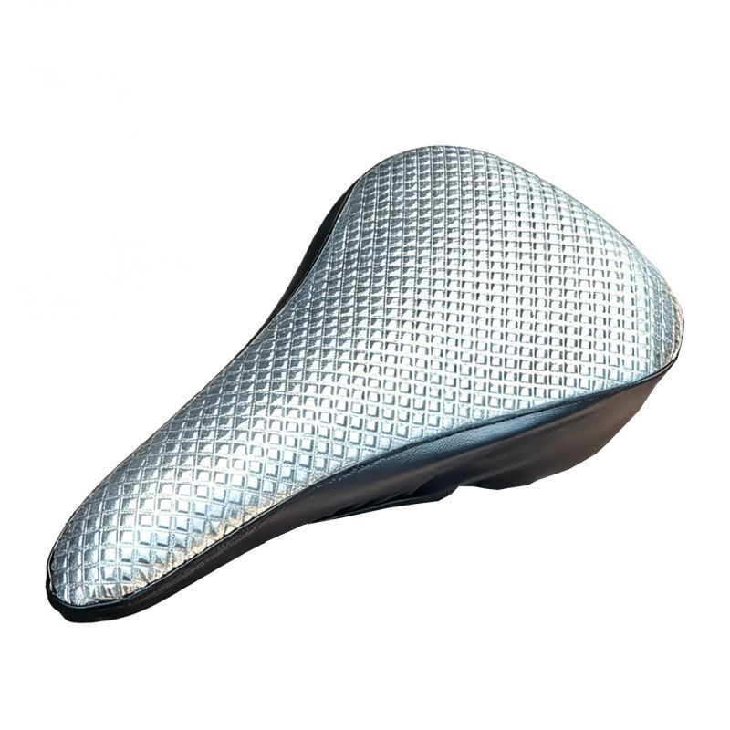 검은색 체크무늬 PU 가죽 자전거 시트 커버 부드러운  - Mountain Biking Pads 리뷰 및 가격