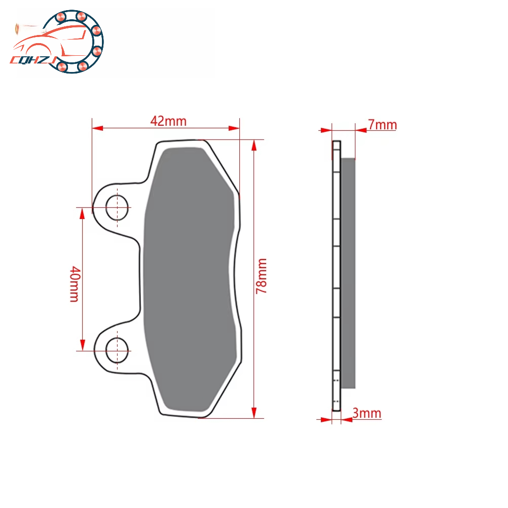 CQHZJ 오토바이 프론트 브레이크 패드 F03 산악  - Mountain Biking Pads 리뷰 및 가격